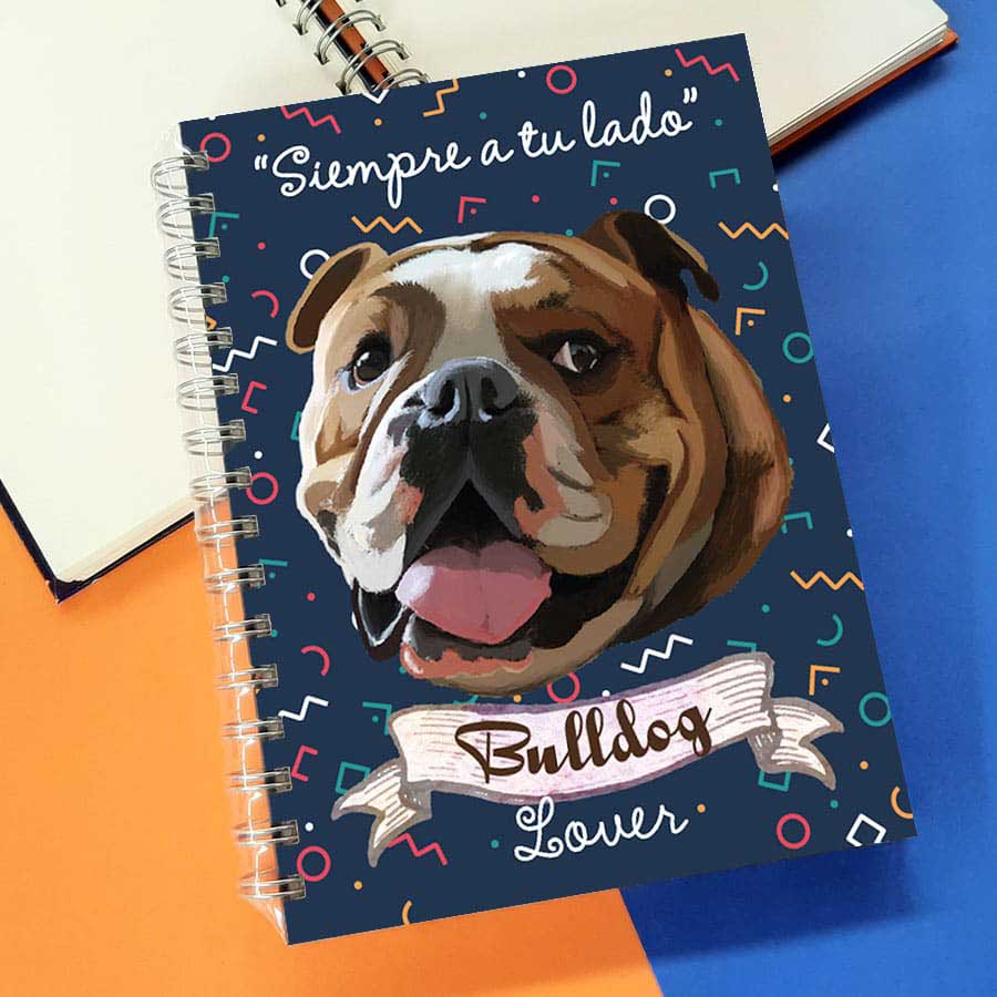 Cuaderno A5 Bulldog Inglés