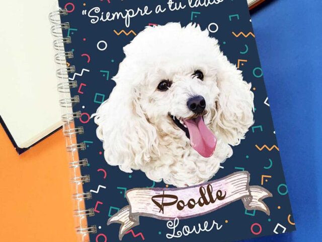Cuaderno A5 Poodle Blanco