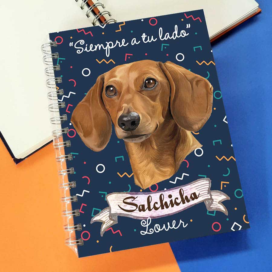 Cuaderno A5 salchicha dachshund