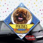 Colgante de auto de perro raza Pekines
