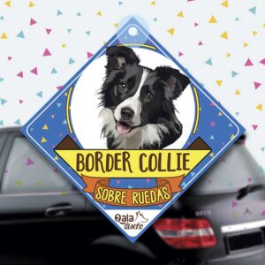 Colgante de auto de perro raza Border Collie