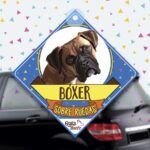 Colgante de auto de perro raza boxer