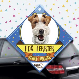 Colgante de auto de perro raza Fox terrier