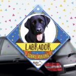 Colgante de auto de perro raza Labrador negro
