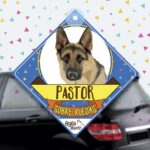 Colgante de auto de perro raza pastor aleman