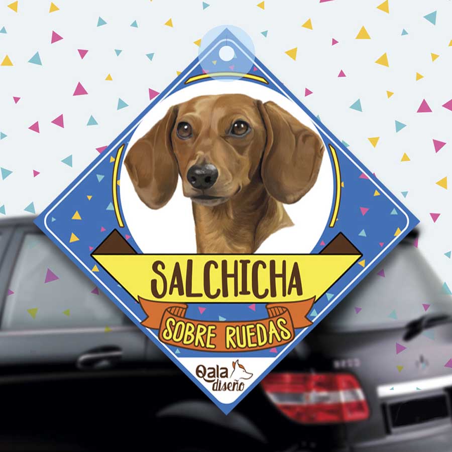Colgante de auto de perro raza Salchicha