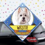Colgante de auto de perro raza Westie