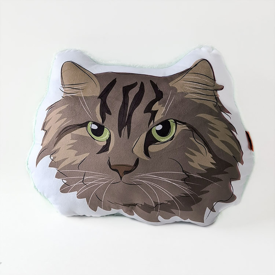 Almohada Decorativa Peludo Almohada decorativa con la ilustracion original de gato peludo
