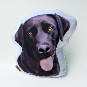 Almohada Decorativa - Perro Labrador R. Negro