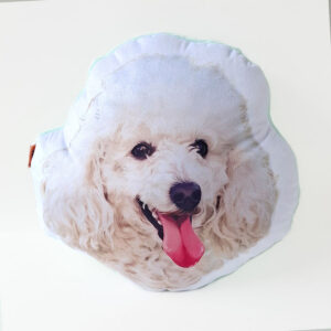 Almohada Decorativa - Perro Poodle Blanco