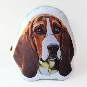 Almohada Decorativa - Perro Basset Hound - Imagen 1