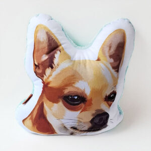 Almohada Decorativa - Perro Chihuahua Dorado - Imagen 1